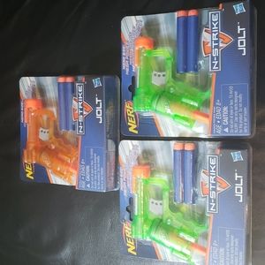Set of (3) Nerf N- Strike Jolt Blasters